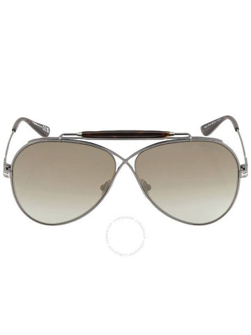 Tom Ford Holden Brown Gradient Pilot Unisex Sunglasses FT0818 08G 60 - TOM FORD - BALAAN 1