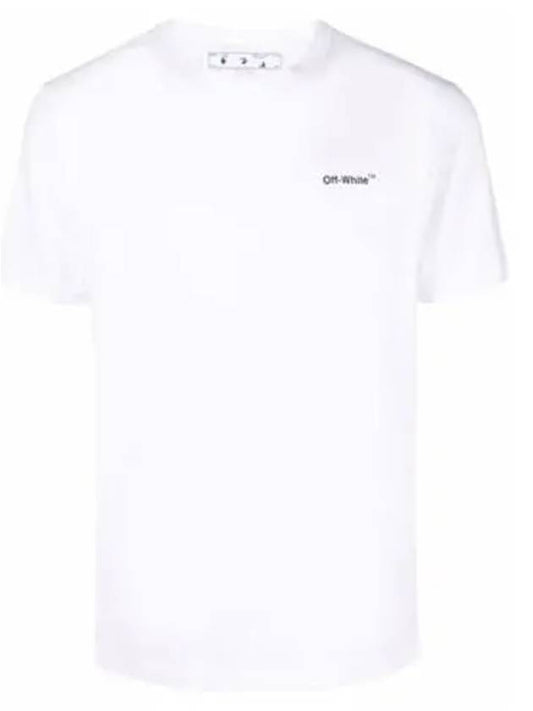 Wave Diag Slim Short Sleeve T Shirt White - OFF WHITE - BALAAN 2