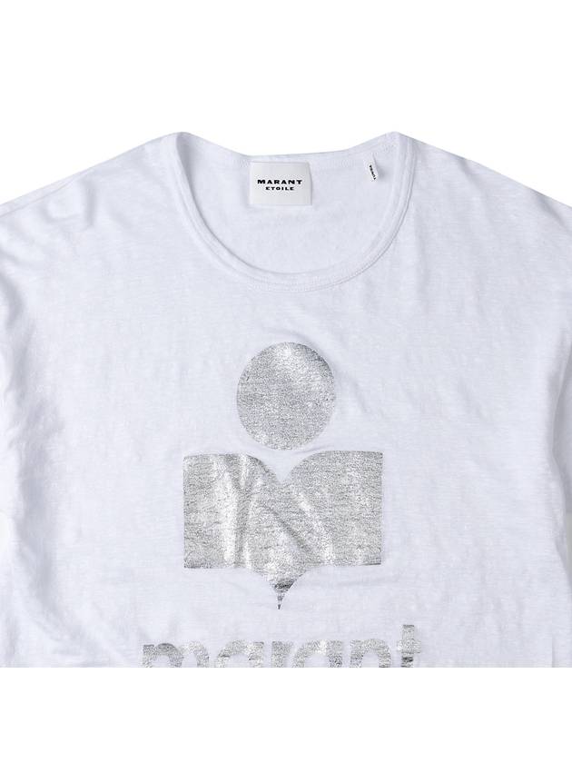 Women's Zwell Logo TShirt TS0004FA A1N10E 20WH - ISABEL MARANT - BALAAN 3