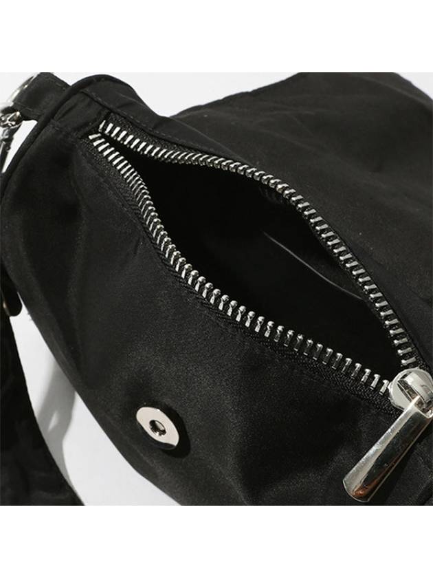 Women's Rosa Nylon Shoulder Bag Black - MINOC - BALAAN 3