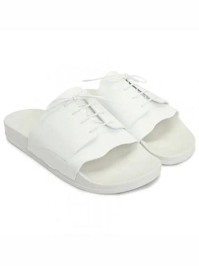 Men's Lace Up Pool Slippers White - MAISON MARGIELA - BALAAN 2