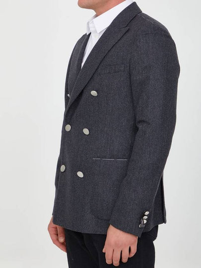 Grey Wool Jacket - TONELLO - BALAAN 2