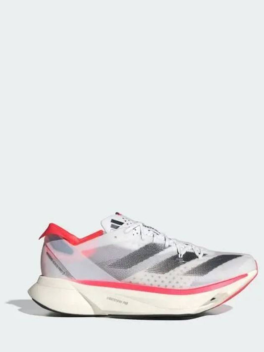 Adizero Adios Pro 3 Running Cloud White Core Black Solar Red Shoes Training IE1053 666891 - ADIDAS - BALAAN 1