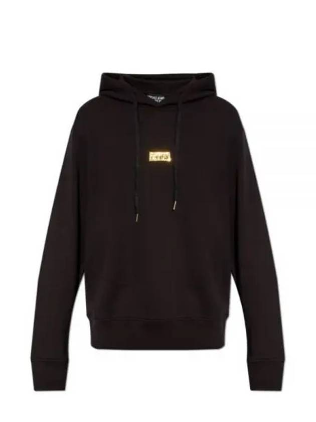 Logo Regular Fit Hood Black - VERSACE - BALAAN 2