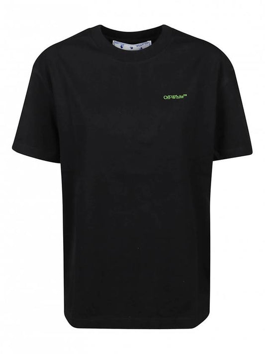 gradient blur arrow short sleeve t-shirt black - OFF WHITE - BALAAN.