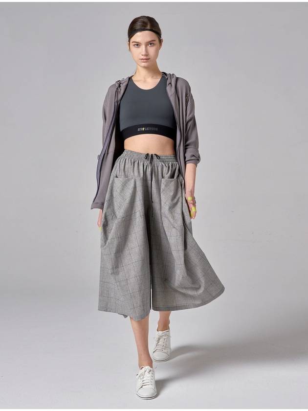 Tech Flare Wide Pants Gray - ATHPLATFORM - BALAAN 3