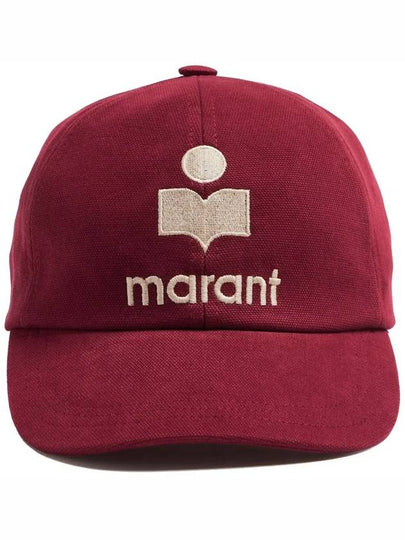 Tyron Logo Cotton Ball Cap Red - ISABEL MARANT - BALAAN 2