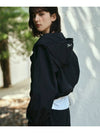 Nylon Hood Cropped Windbreaker Black - THE GREEN LAB - BALAAN 7