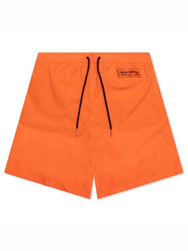 Logo Patch Nylon Swim Shorts Orange - HERON PRESTON - BALAAN 2