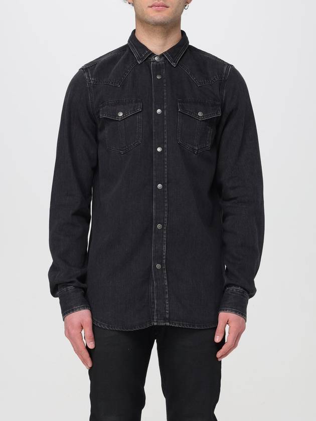 D-Vega Long Sleeve Shirt Black - DIESEL - BALAAN 2