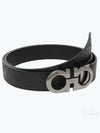 Gancini Reversible Adjustable Leather Belt Black - SALVATORE FERRAGAMO - BALAAN 2