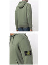 Wappen Patch Cotton Zip Up Hoodie Sage Green - STONE ISLAND - BALAAN 6