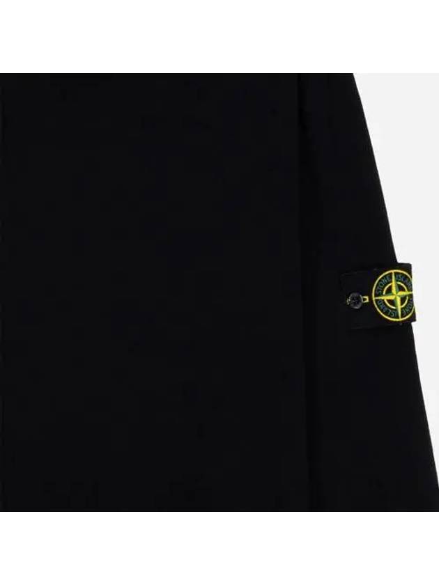 Logo Patch Wool Turtleneck Black - STONE ISLAND - BALAAN 4