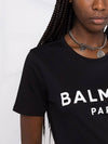 Logo Print Short Sleeve T-Shirt Black - BALMAIN - BALAAN 4