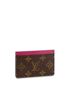 Monogram Card Wallet Fuchsia Brown - LOUIS VUITTON - BALAAN 3