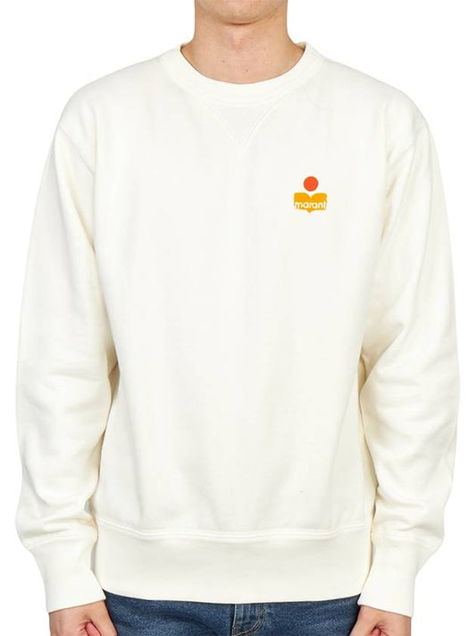 Men's Mike Mike Logo Sweatshirt White - ISABEL MARANT - BALAAN 2