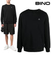 Men's Greyfield Crew Neck Cotton Sweatshirt Black - MOOSE KNUCKLES - BALAAN 2