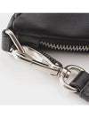 1NE039 Triangle leather black logo lettering double sided pouch bag - PRADA - BALAAN 5