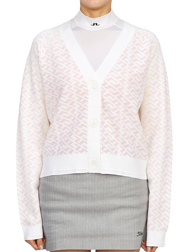 Women's Hanna Knit Cardigan White - J.LINDEBERG - BALAAN 3