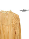 Women's Jassie Puff Sleeve Blouse Honey - ISABEL MARANT ETOILE - BALAAN 5