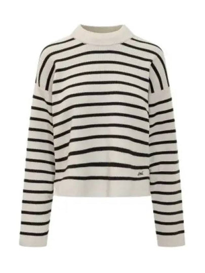 Striped Cotton Wool Knit Top - AMI - BALAAN 2