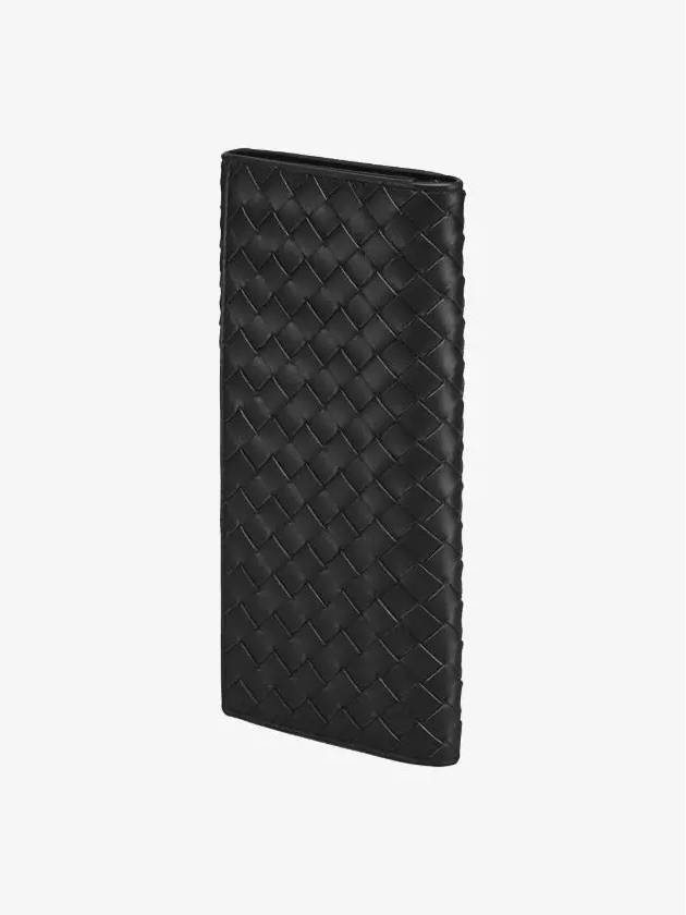 Intrecciato Continental Long Wallet Black - BOTTEGA VENETA - BALAAN 3