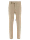 Tapered Chino Cotton Straight Pants Beige - BRUNELLO CUCINELLI - BALAAN 2