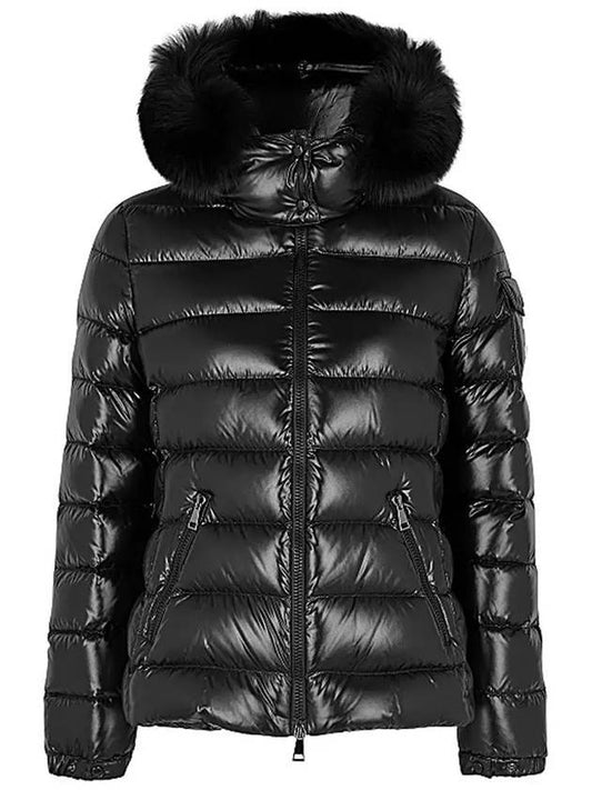 Women's Badyfur Down Short Padding Black - MONCLER - BALAAN 1