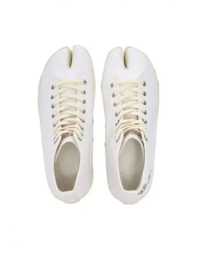 Tabi Logo High Top Sneakers Ivory - MAISON MARGIELA - BALAAN 2