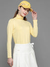 Functional Warm Span Mock Neck Soft Yellow T-shirt DO5232TS02-3 - DOYOUKNOWMC GOLF WEAR - BALAAN 1