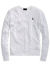 Polo RL classic knit white 211694089008 - RALPH LAUREN - BALAAN 1