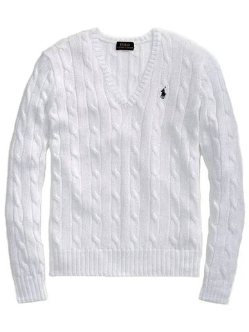 Polo RL classic knit white 211694089008 - RALPH LAUREN - BALAAN 1