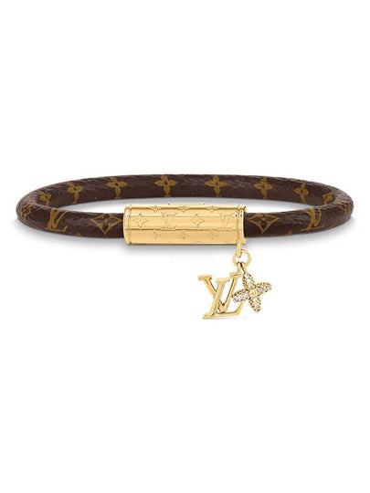 LV Push Monogram Bracelet Gold Brown - LOUIS VUITTON - BALAAN 2