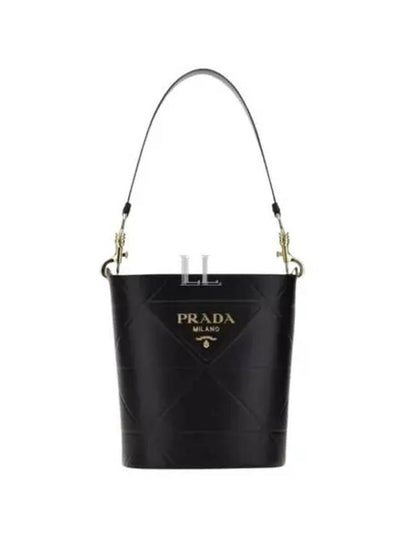 Top Stitching Bucket Bag Black - PRADA - BALAAN 2