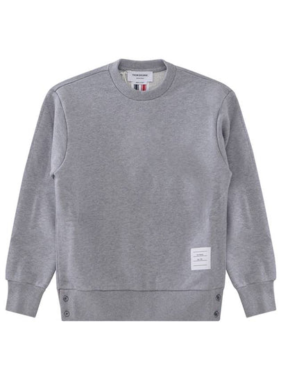 Center Back RWB Stripe Classic Loopback Crewneck Sweatshirt Light Grey - THOM BROWNE - BALAAN 2