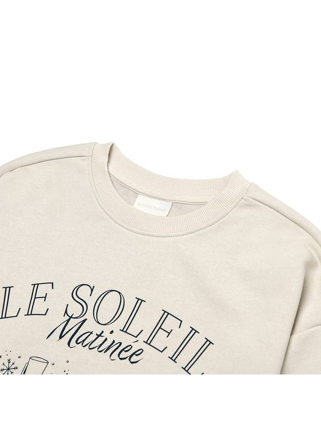 Brushed Options x Mas Teddy Bear Sweat Shirts GREIGE - LE SOLEIL MATINEE - BALAAN 3