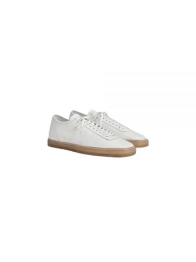 Linoleum Leather Low Top Sneakers White - LEMAIRE - BALAAN 2