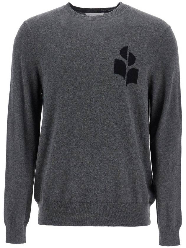 Men's Evans Logo Sweatshirt Grey - ISABEL MARANT - BALAAN 2