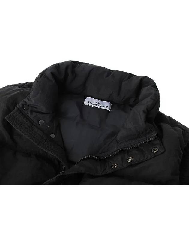 High Neck Padded Vest Black - STONE ISLAND - BALAAN 4