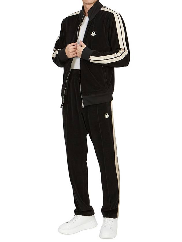 Palm Angels Chenille Track Pants Black - MONCLER - BALAAN 7