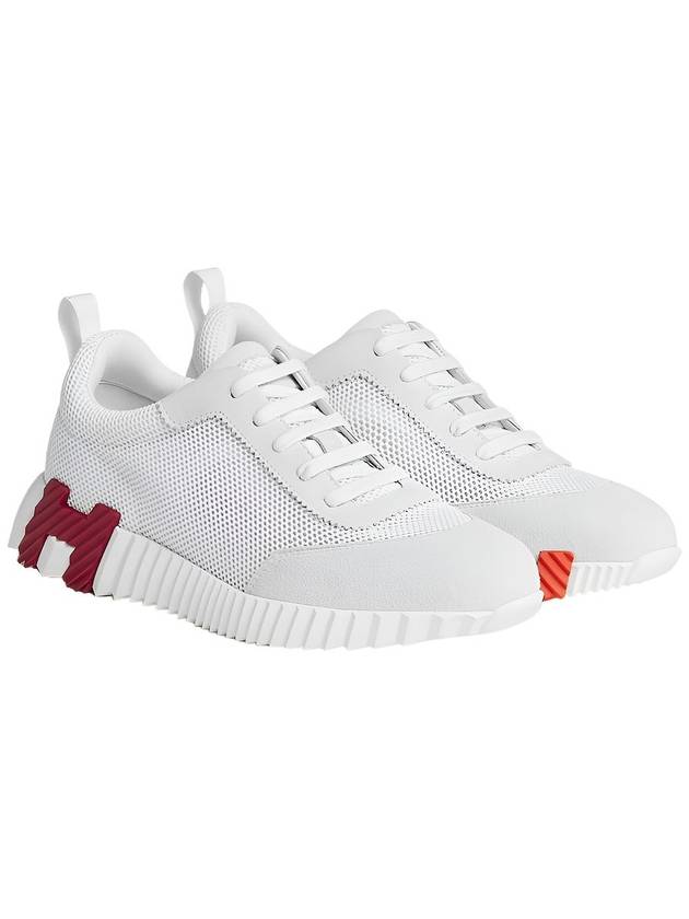 Bouncing Mesh Low Top Sneakers Blanc White - HERMES - 2