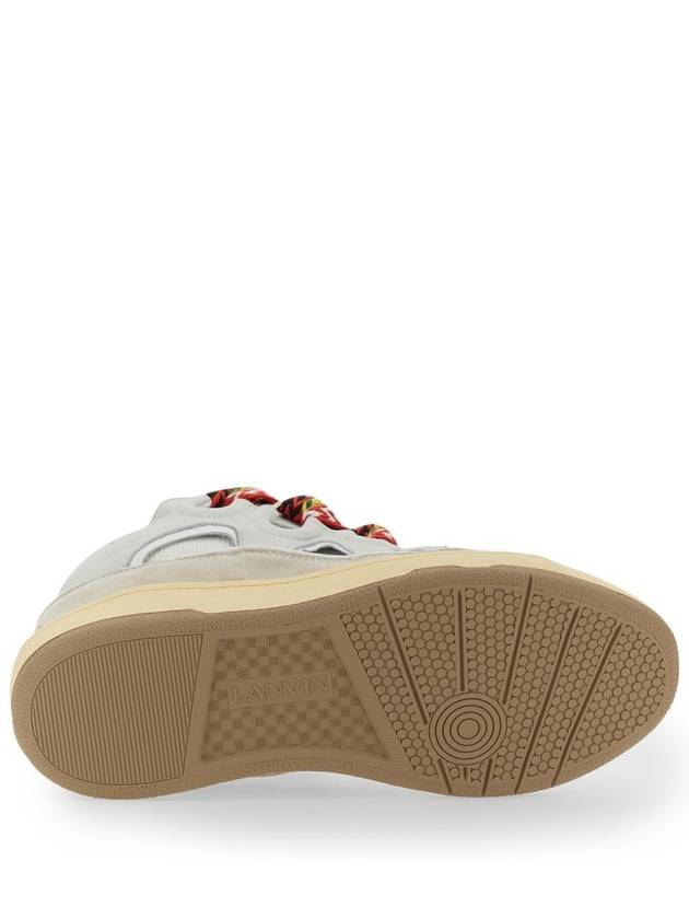 Curb Leather Low Top Sneakers White - LANVIN - BALAAN 13