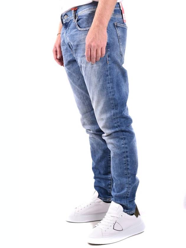 Men's Dstrukt Slim Jeans Medium Blue - DIESEL - BALAAN 5