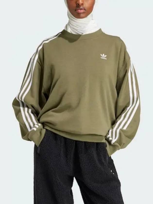 3S oversized crew sweatshirt IY4693 Domestic product GQDO24091196961 - ADIDAS - BALAAN 1