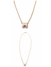 Mini Pop H Pendant Rose Gold Rose Dragee - HERMES - BALAAN 5