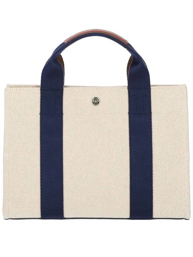 Small Logo Print Canvas Tote Bag Beige - TORY BURCH - BALAAN 5