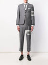 Diagonal Plain Weave Classic Wool Slacks Medium Grey - THOM BROWNE - BALAAN 2