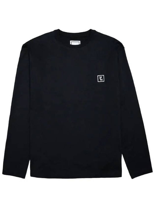 Cotton Back Logo Long Sleeve T-Shirt Black - WOOYOUNGMI - BALAAN 2