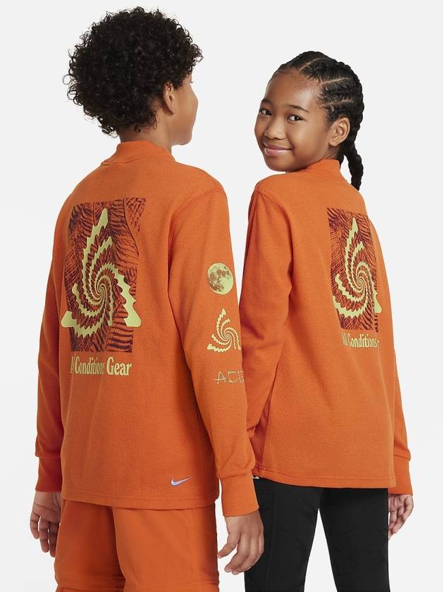 Kids ACG Long Sleeve T Shirt FD3153 893 Orange XL 170 Asian Fit - NIKE - BALAAN 2