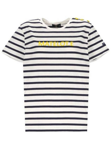 Cauville Striped Short Sleeve T-Shirt - SAINT JAMES - BALAAN 1